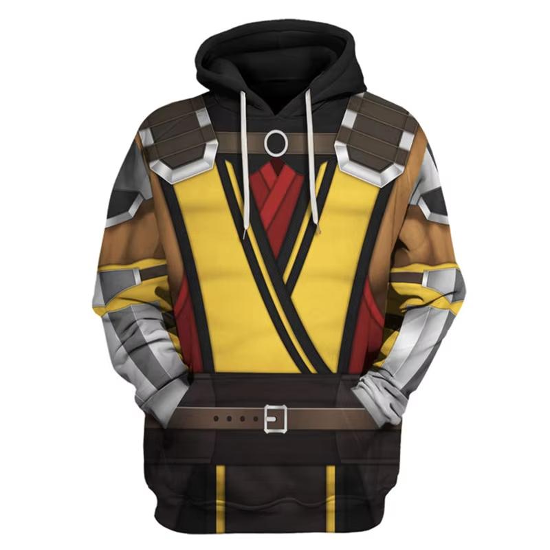 Fighting Game Mortal Kombat Men Hoodie3D Print Oversized Pullover Sweatshirt Fashion Casual Sudaderas Kid Hoodie Women Hoodie