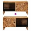 Coffee Table Brown 80 X 50 X 40 Cm Solid Mango Wood