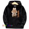 2025 New Children's Hoodie Labubu Fashion All-match LABUBU Printed Girl Hooded Clothing Cute Cartoon Kids Top