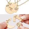 Gifts Best friends Little Sis Good Sister Necklaces 3 Pieces / Set Stitching Necklaces Big Sister