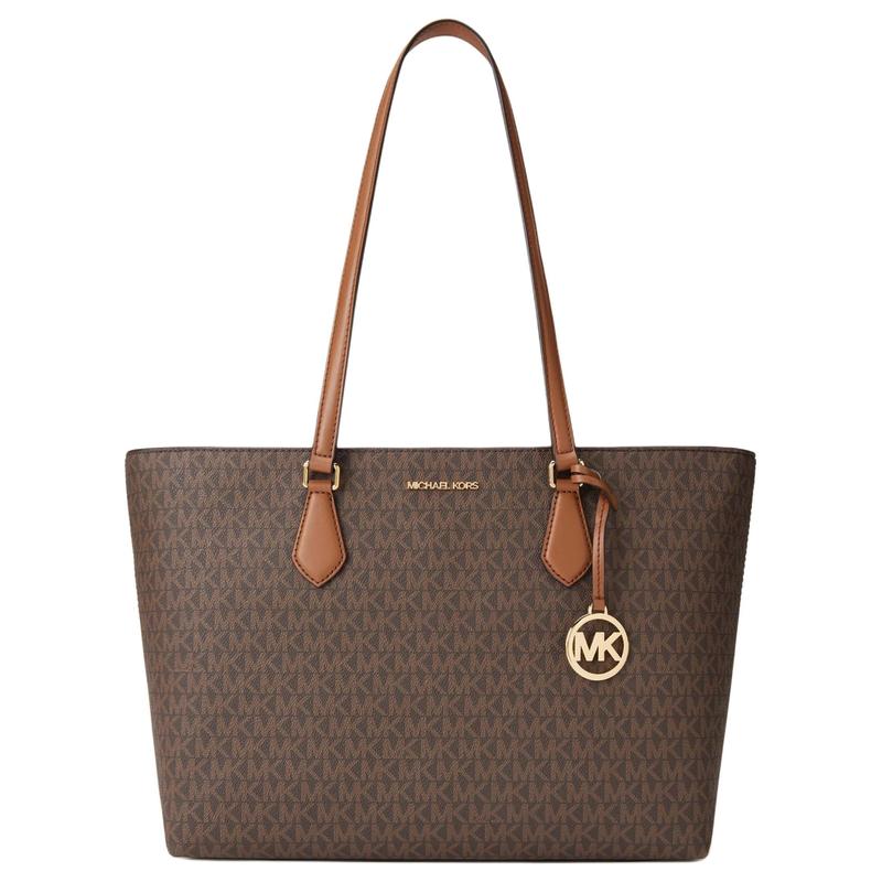 MICHAEL KORS Sheila Presbyopia Tote Bag Artificial Leather Shoulder Bag Large Women s Dark Brown/Acorn Brown коричневый