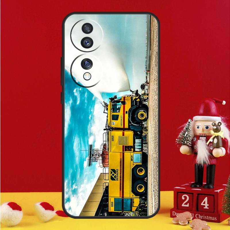 Fire Truck Case For Honor Magic 5 6 7 8 Pro Honor 200 400 50 70 90 Lite X8b X8c X9a X9b X9c Win RT Cover