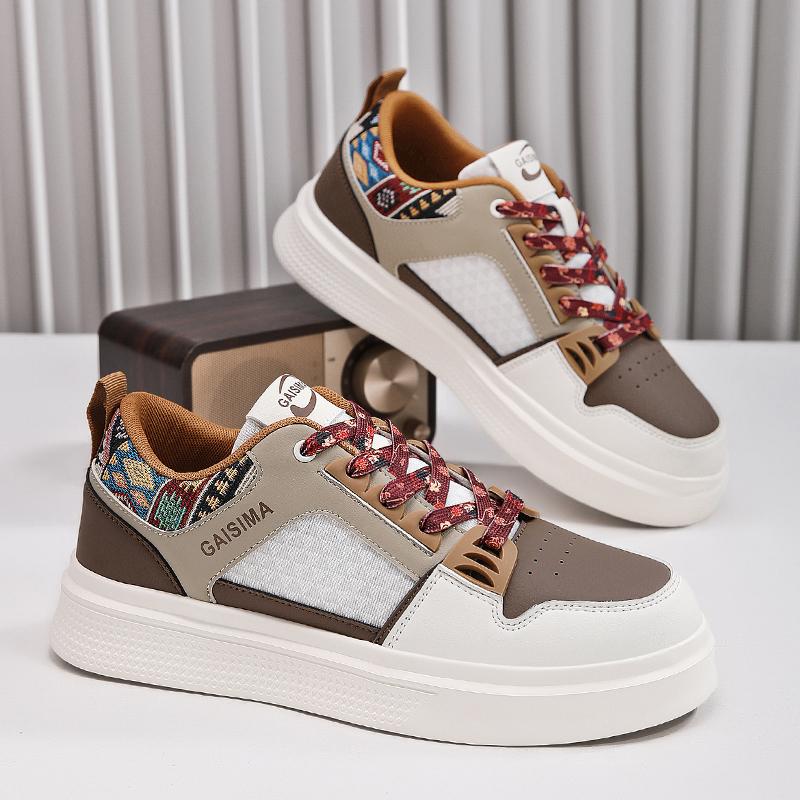 Mens Skate Shoes 2026 New Trend Casual Sneakers Breathe Wear-resistant Anti Slip Flat Street Skateboarding Shoes for Man