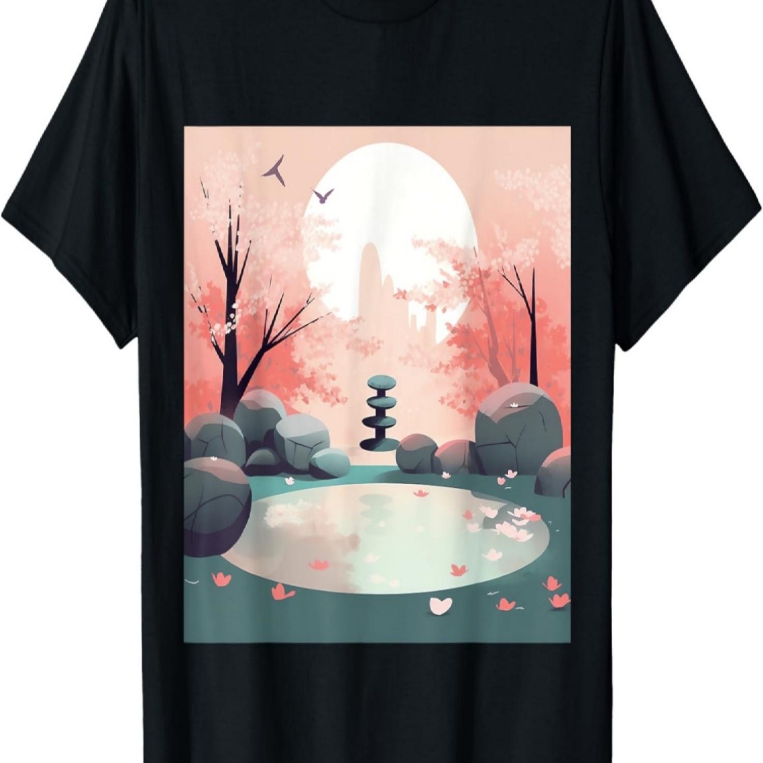 

Enchanting Euphoria Cherry Blossom Heaven in Pink T-Shirt S чёрный