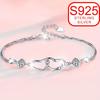 Women's Fashionable Heart-Shaped Design Bracelet Suitable for Summer Beach Wear, Made of 925 Silver, Ideal for Daily Wear, Weddings, and Banquets