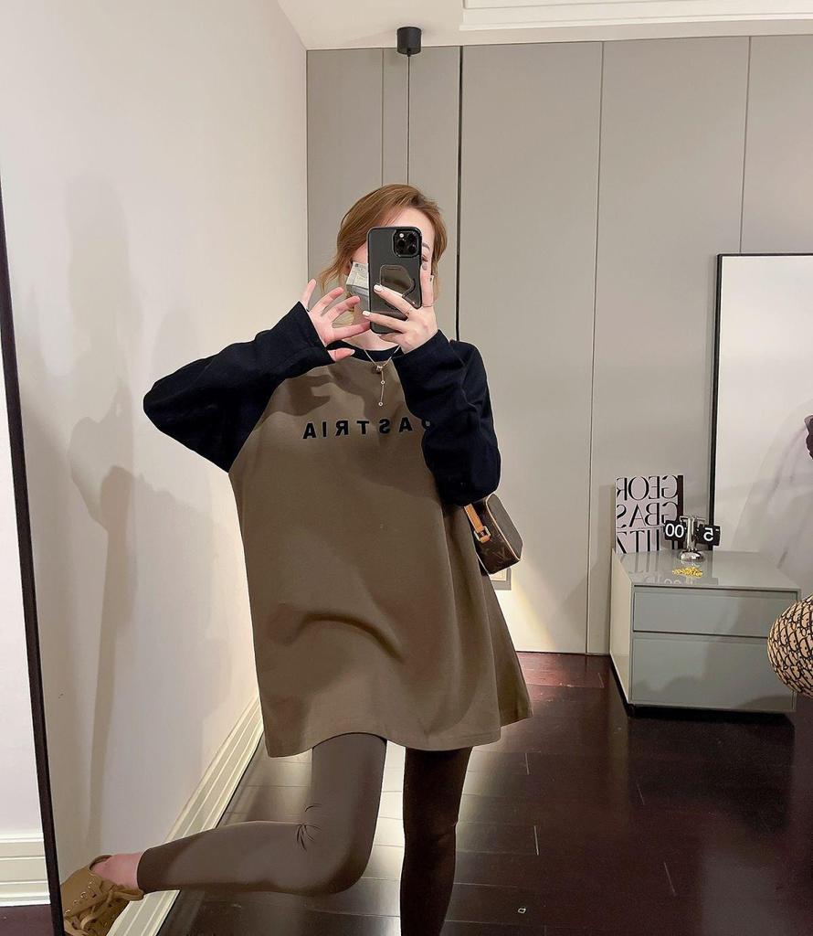 Plus Size Women’s Oversized Long Sleeve T-Shirt for Autumn/Winter – Warm, Versatile Base Layer