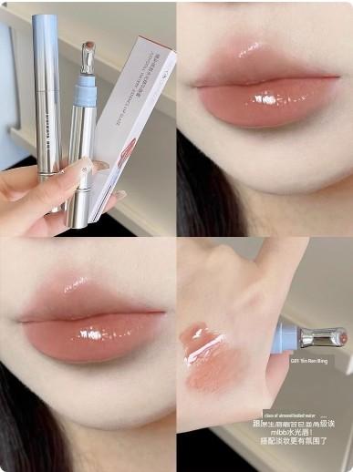 Judydoll JudydoLL Ice Drill Essence Lip Gloss Lip Mirror Water Light Nude Color Series Fall and Winter Ice Iron Lipstick Lip Glaze