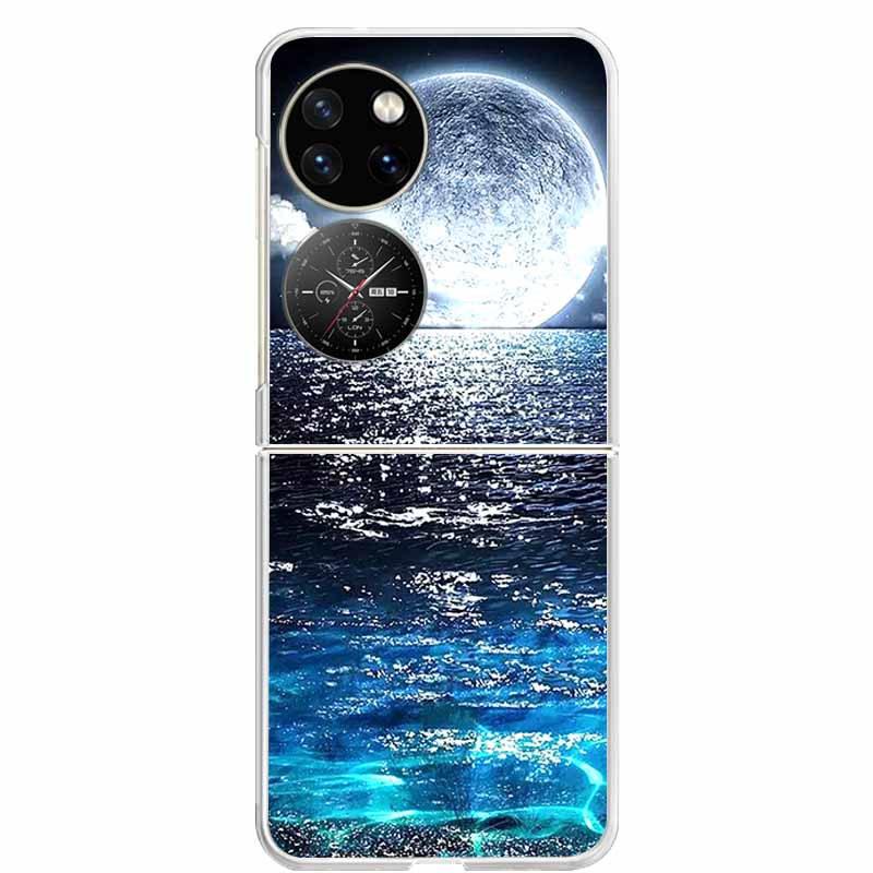 For Huawei P50 Pocket Case Transparent Clear Hard PC Phone Back Cover For Huawei P50 Pocket Cases P 50 Pocket 2022 Shells Capa
