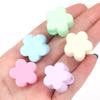 6Pcs Acrylic Large Hole Beads Colorful Flowers Stars Love Heart Shape Loose Beads DIY Bracelet Phone Chain Jewelry Accessories