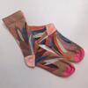 French Artistic Oil Painting Series: Colorful Trendy Mid-Calf Cotton Socks for Women
