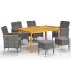 Day and Night - Day and Night Gray 7-Piece Garden Dining Set