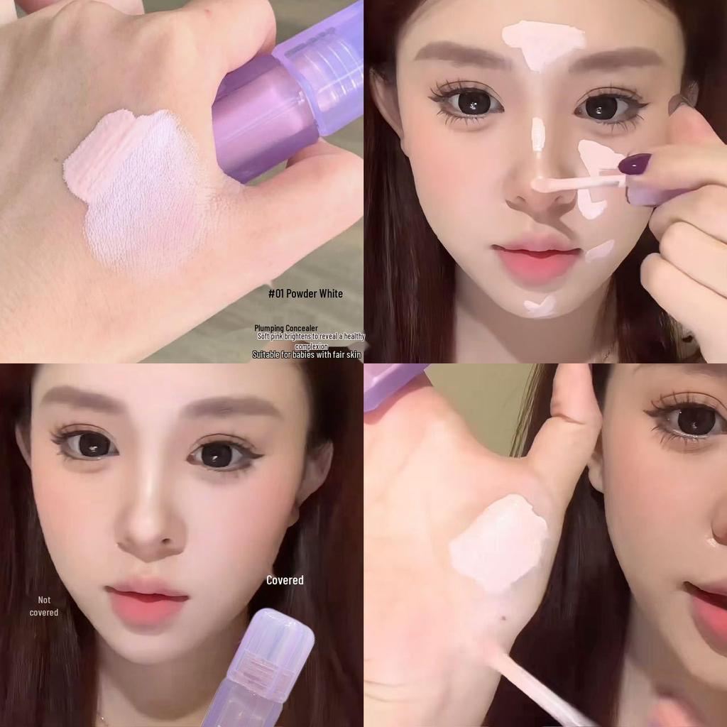 PINKYFOCUS Misty Sheer Concealer: Brightens Nasolabial Folds, Hides Pores, Skin-Melting Formula