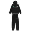 Herren Gradient Buchstaben Bestickter Hoodie Jogginganzug Set - Übergroß Fleece Warm Lässig Trainingsanzug Winter