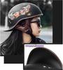 Motorcycle Half Helmet, Jet, Newest Half, Lightweight, Inner Shield, School, Skateboard, Shockproof, Tan, Breathable, Sub, Black, L Size (L,SL-7)