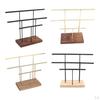 Earrings Holder Organizer Decorative Display with Detachable Wooden Base for Ear Bracelet