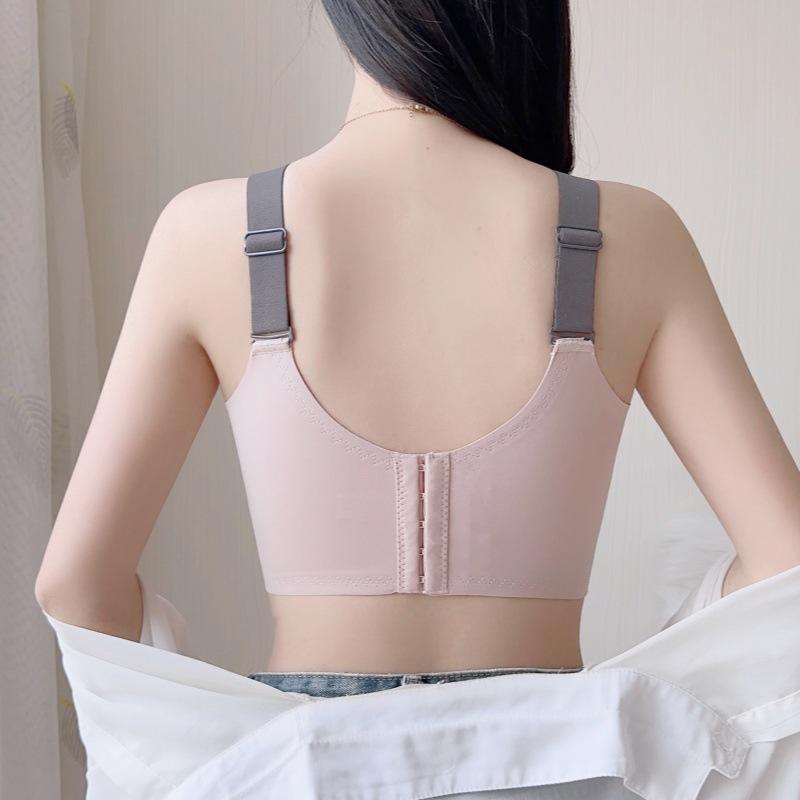 Thin Bra for Women Anti Sagging Bra for Women No Steel Ring Adjustable Summer Plus Size Bra Gathered Bra