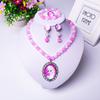 Children's Frozen Necklace Bracelet Set Princess Sophia Elsa Earrings Baby Gift Jewelry