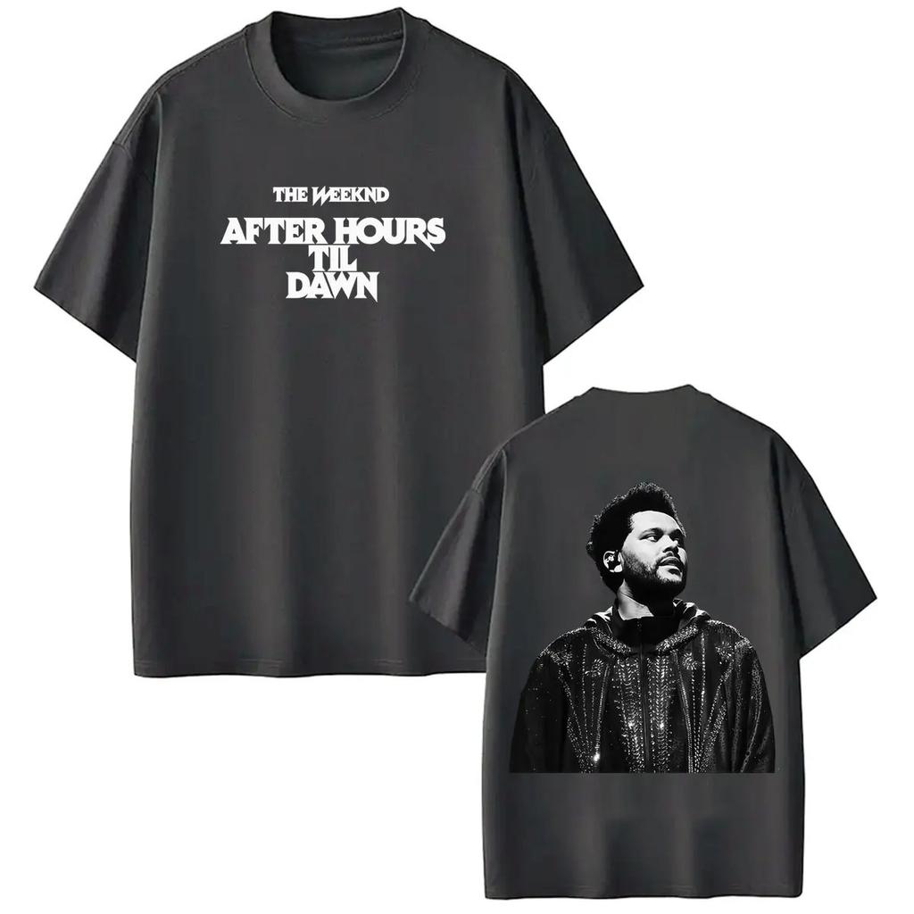 Unisex Women Fashion Tshirt The Weeknd After Hour Til Dawn World Tour  Print T Shirt Loose Casual Cotton Vintage Tshirts Tops