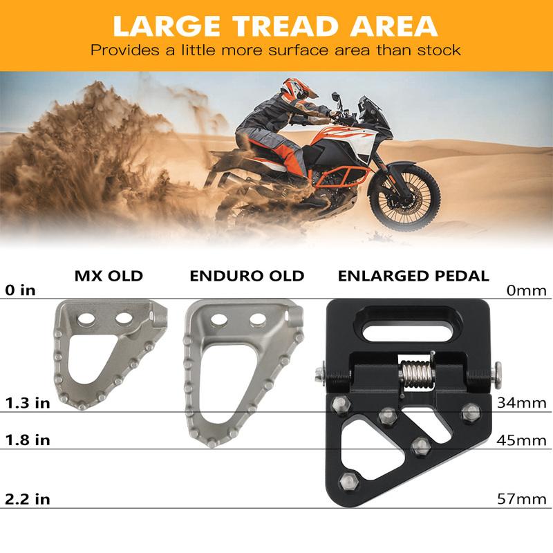 Rear Folding Brake Pedal Step Tip Plate For KTM 690 Enduro R 690 SMC R 390 790 890 1090 Adventure R 1290 Super Adventure/R/S/T