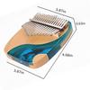 Kalimba Beginner Set with Tuning Hammer and Japanese Sheet Music Perfect for and Professionals Percussion Instrument (17 Keys) - Children, Teenagers,