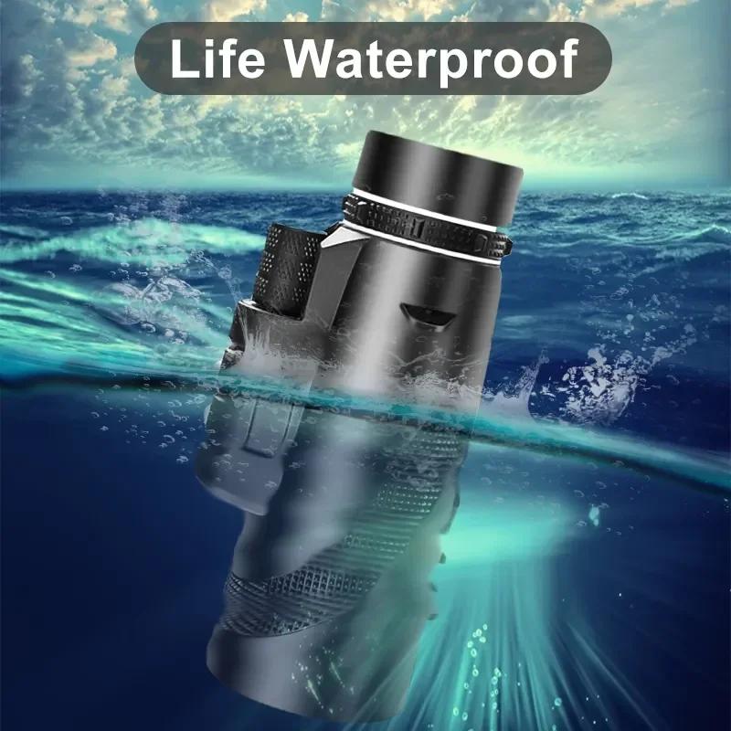 Hd Monocular Telescope 80X100 Long Range Zoom Bak4 Prism Telescope with Tripod Phone Clip Hunting Camping Bird Watching Hiking