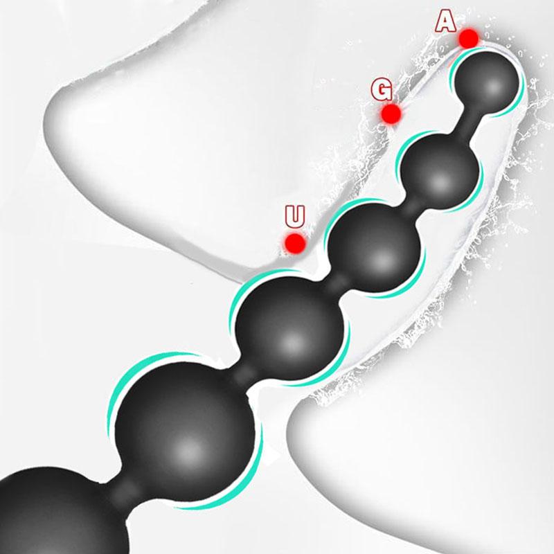 Analperlen Kugeln Langer Dildo Training,Silikon Anus Po Hinterteil Buttplug,Analplug Buttplug Buttplug Sex Spielzeug,Analsex Prostata