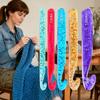 5pcs Large Crochet Hook Set 12mm-25mm Transparent Crystal Knitting Needles DIY Yarn Knitting Tool Yarn Knitting Needles Set