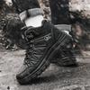 New high-top fleece cotton shoes, outdoor shoes, plus size black shoes, hiking shoes, off-road men