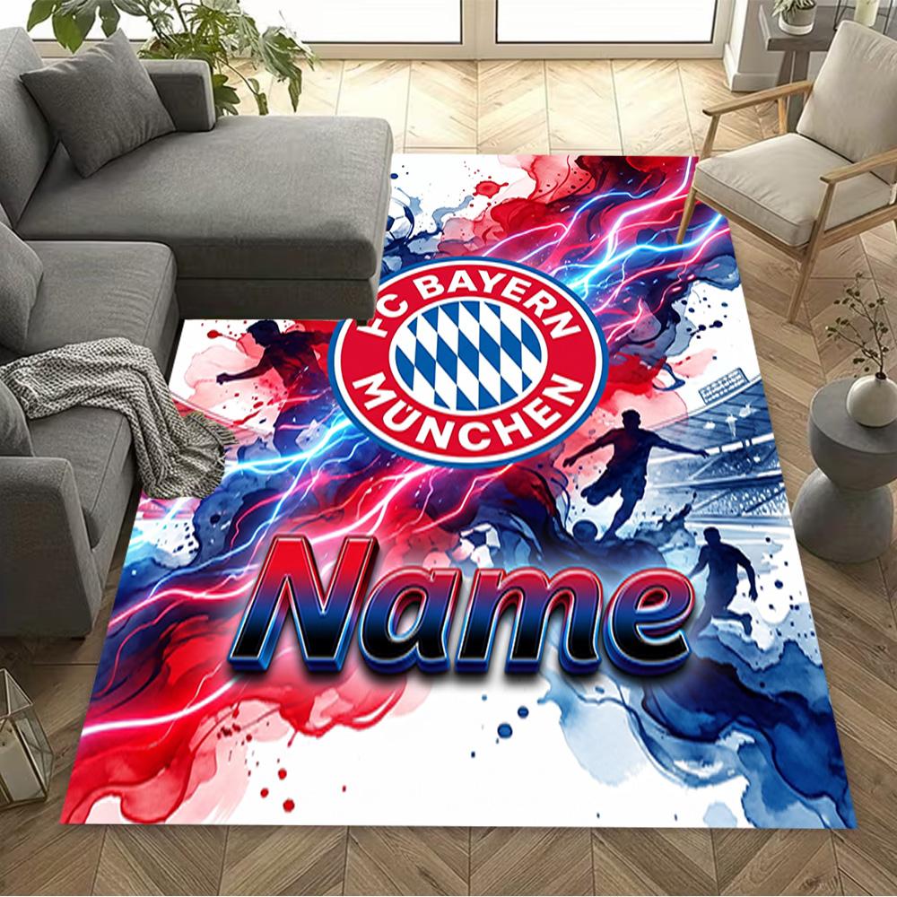 Bayern Munich Fan Artwork Floor Mat Perfect for Game Room Dining Room Outdoor Living Rooms Antislip Carpet Office Home Decor Gift for Festivals