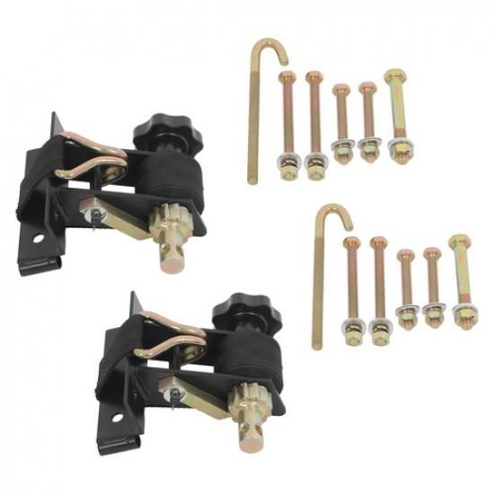 2 PCS 1.5 x 7.5 1.4 Square Tube Ladder Rack Ratchet Straps with J-Hooks 500lb