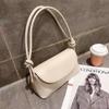 NEW Lady Fashion Simple French one-shoulder Crossbody solid color fashion Underarm Pu Leather small square bag