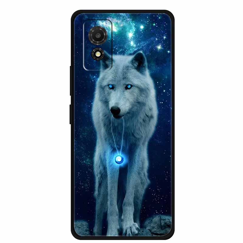Hülle für TCL 501 Case T433D T433E Tiere Weiches Silikon Handyhülle für TCL 501 2024 Rückseite Schutzhülle Stoßfänger 6,78 Zoll Hülle