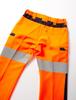 ASAHICHO Cargo Fluorescent Size 60 High-Visibility Pants, All-Season, Orange, E788, (LL)