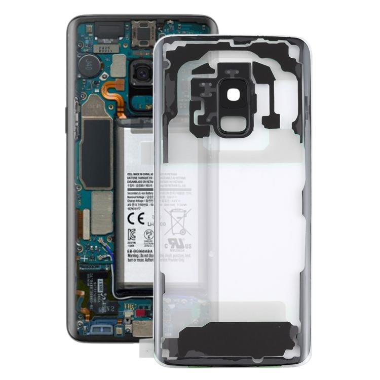 

For Samsung Galaxy S9 G960F G960F/DS G960U G960W G9600 Transparent Battery Back Cover with Camera Lens Cover (Transparent) прозорий