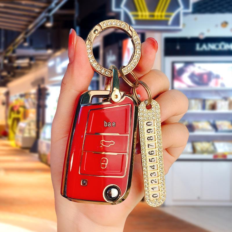 Volkswagen Key Case for Sagitar, Bora, Golf, T-Roc, Tiguan L, Passat, Lavida, Lamando