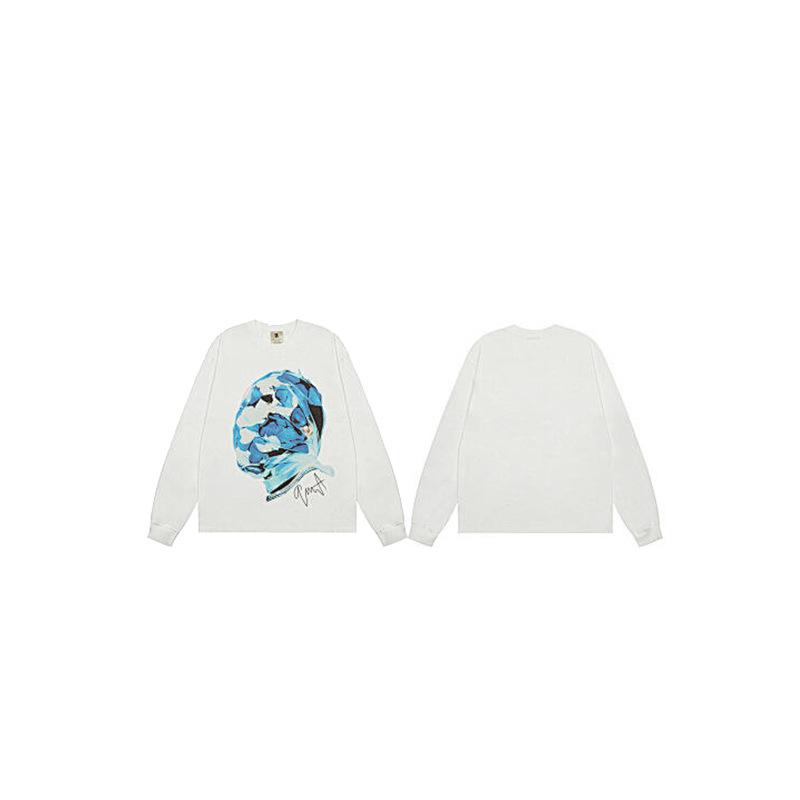 American Trendy Heavyweight Long-Sleeve Men's Autumn/Winter Loose Casual Pure Print Hoodie