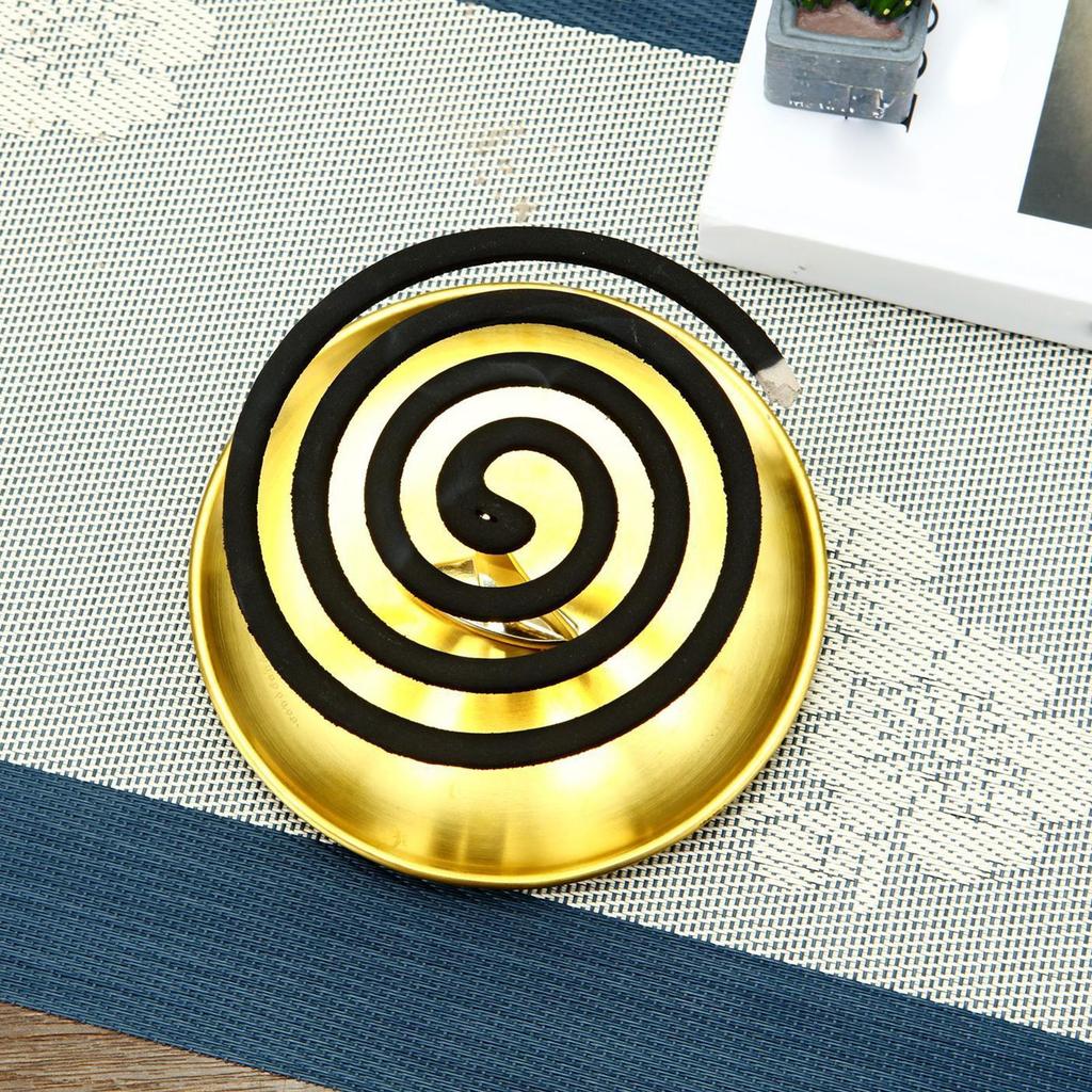 Gnat Coil Holders Boat Stand Artistic Decoration with Base Fireproof Mosquito Coil Holder for Indoor and Outdoor Camping
