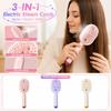 Electric Steam Hair Brush Three In One Detangling Comb with Spray Function and Massage Bristles for Hair Care Styling Tools