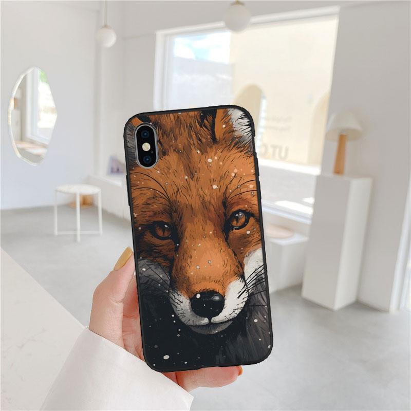 FM24 fox cute Soft Shell Phone Case for OPPO A40 A60 A80 A15 A16 A16K A12 A17 A17K A54 A54S A53 A53S A55 A56 A57 A98 F23