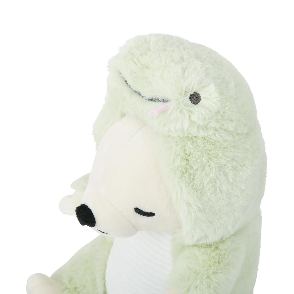 Livheart Hooded Sitting Body Pillow Premium Nemunemu Animals Lucky the Polar Bear S-Size (Total Length 27cm) Snake Zodiac Smartphone Stand 27028-11