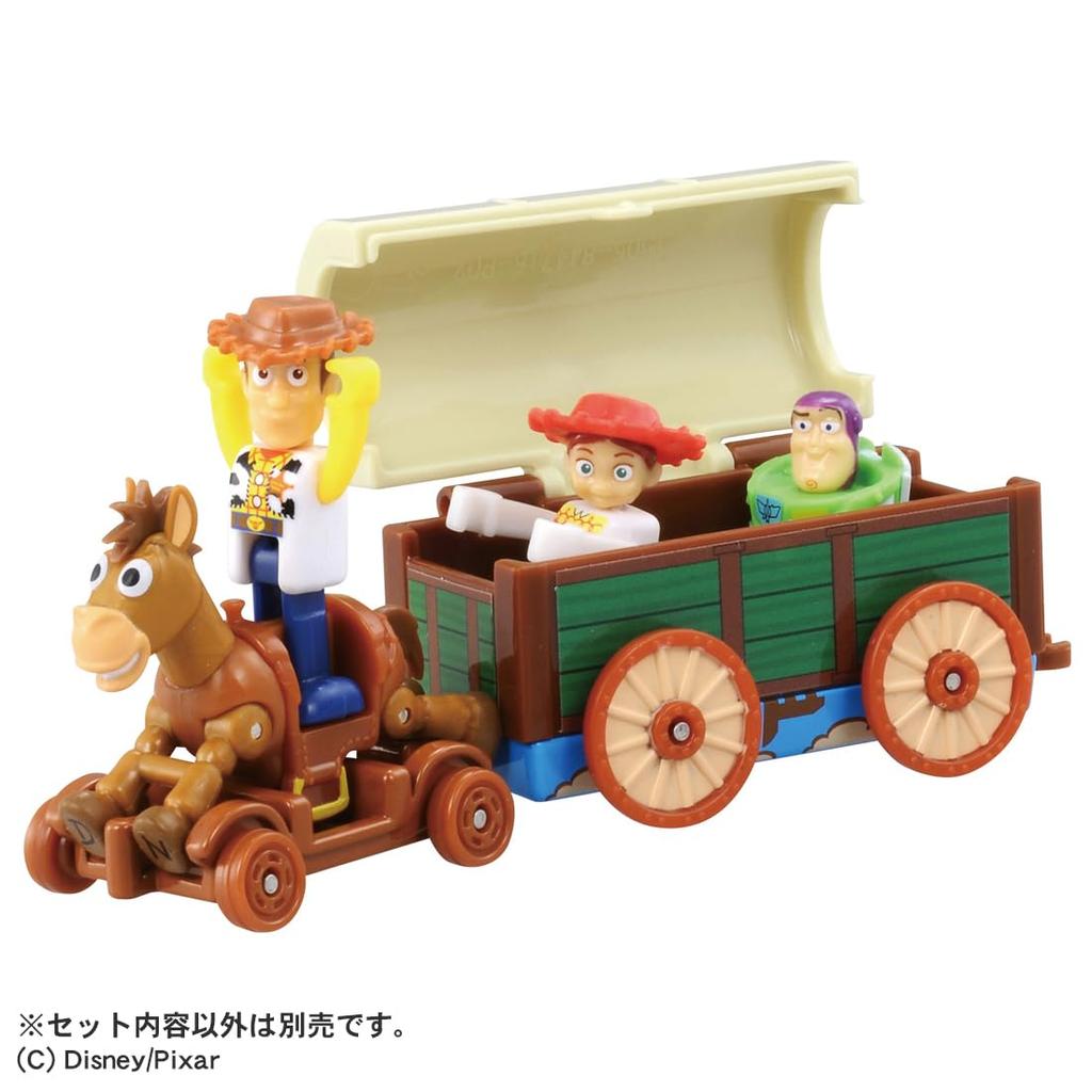 Takara Tomy Tomica Disney Motors Dream Tomica Ride On Toy Story 5 SP Woody Bullseye Miniature Car Toy 3 and & (Ages up)