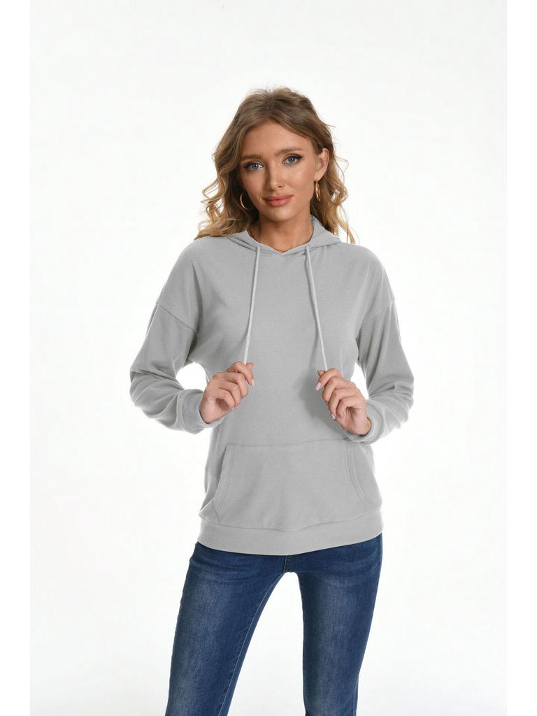 2024 Autumn/Winter Women's Hooded Knitted Pullover Sweatshirt
