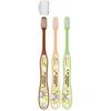 Skater Toothbrush with Cap, for Elementary School Students (Ages 6-12), Medium Bristles, Set of 3, Studio Ghibli Design, TB6T
