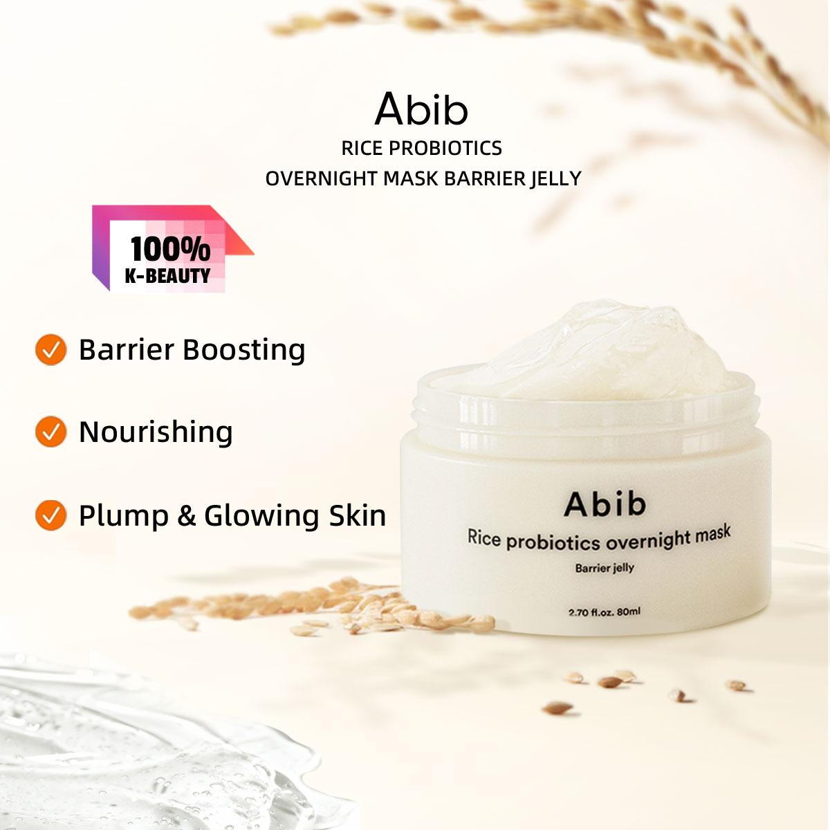 

Abib Rice probiotics overnight mask Barrier jelly 80ml/2.70 f.oz.