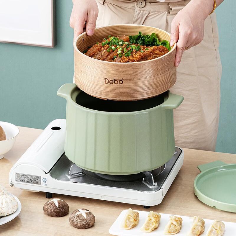 Debo Ceramic Soup Pot & Steamer