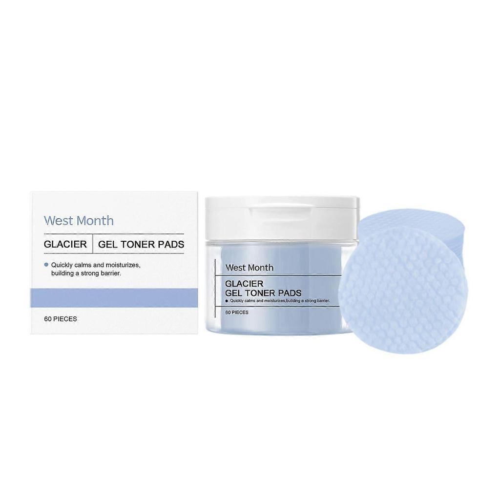 West Month Glacier Water Soothing Cotton Pads - Gentle Repair, Moisturizing, Soothing, Brightening, Nourishing Skin Pads