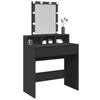 Vidaxl Dressing Table With LED Lighting, Black, 80X41X144.5 Cm