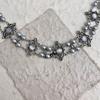 Sweet Pearl Beads Choker Hollow Women Collarbone Chain Cool Pearl Metal Necklace  Unisex