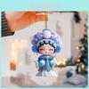 Acrylic Flat Surface Huadan Peking Opera Pendant For Vehicle Interior Enhancement