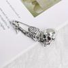 Retro Skeleton Skull Brooch Pins With Gothic Punk Design Perfect For Halloween Costume Party Daily Wear Accessories